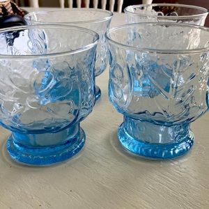 Vintage blue glassware